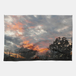 Linge De Cuisine Winter Sunset Nature Paysage Photographie