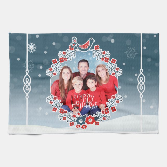 Linge De Cuisine Winter Wonderland Your Photo Christmas Wonderland  (Horizontal)