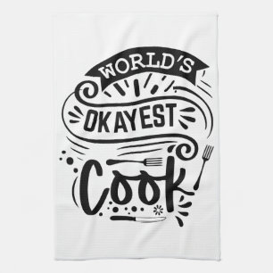 Linge De Cuisine World's Okayest Cook Apron - Ustensiles de cuisine