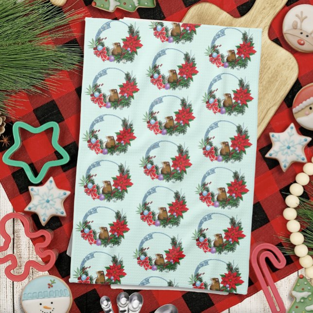 Linge De Cuisine Wreath de la souris de Noël (Créateur téléchargé)