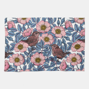 Linge De Cuisine Wrens en rose