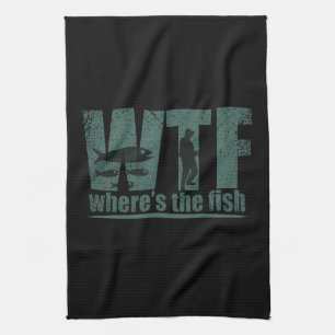 Linge De Cuisine WTF où est le poisson la pêche amusante