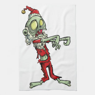 Linge De Cuisine xmas zombie santa claus