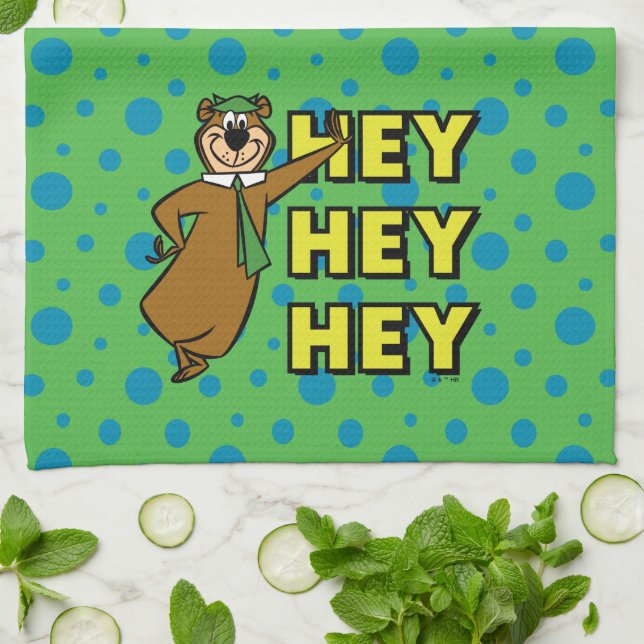 Linge De Cuisine Yogi Bear Hey Hey Hey (Plié)