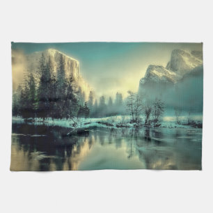 Linge De Cuisine Yosemite Park Sunrise