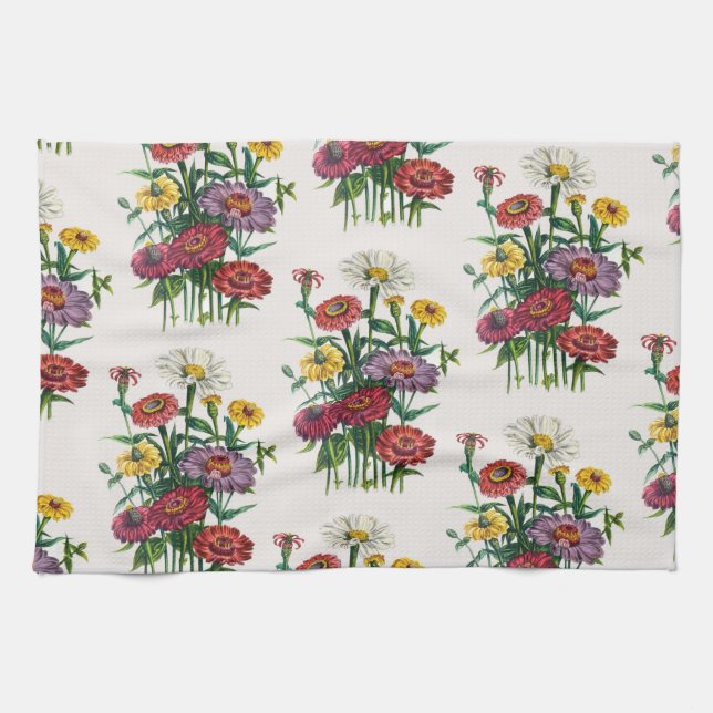 Linge De Cuisine Zinnias (Horizontal)