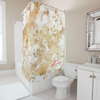 Linge de rideau de douche Beige crème neutre