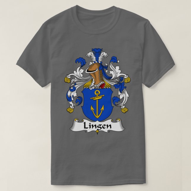 Lingen Coat of Arms Familienwappen T-Shirt (Design vorne)