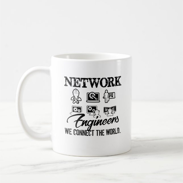 L'ingénieur de réseau relient la tasse du monde (Gauche)