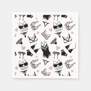 Lingerie Brautparty Napkins Serviette