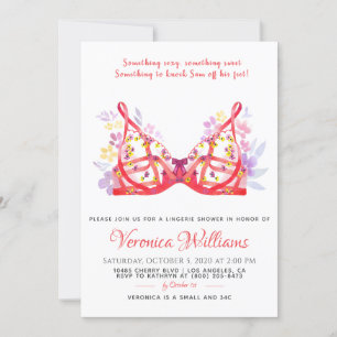 Lingerie Bridal Dusche Einladung