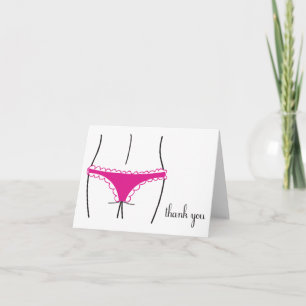 Lingerie Dankeschön-Karte Dankeskarte