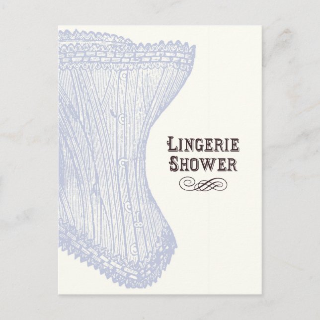 Lingerie-Dusche Postkarte (Vorderseite)