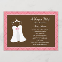 Lingerie Party Bridal Dusche Einladung