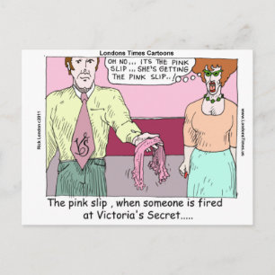 Lingerie Shop Pink Slip Funny Gift T-Shirts Karten
