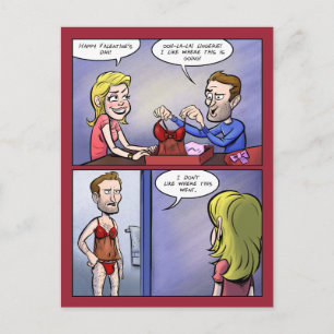 Lingerie Valentine Feiertagspostkarte