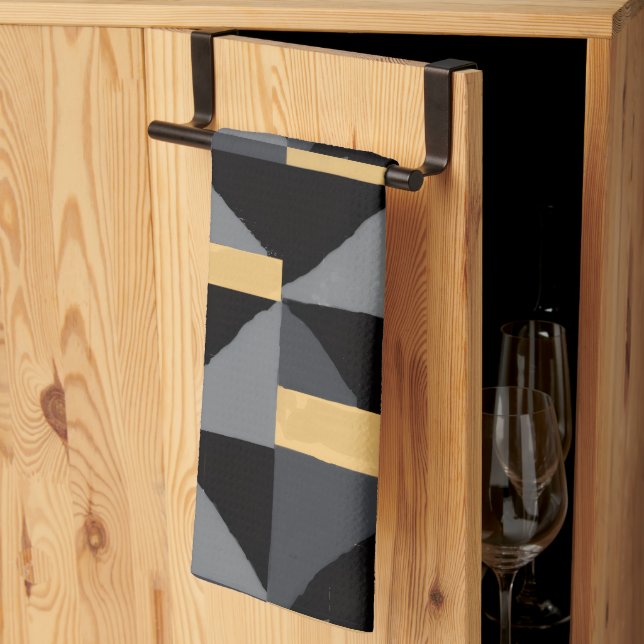 Linges de cuisine Torchon Géométrie Moderne Geschirrtuch (Drittel gefaltet)
