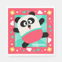 Lingokids Party Paper Napkins mit Elliot