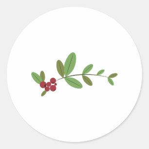 Lingonbeeren Runder Aufkleber