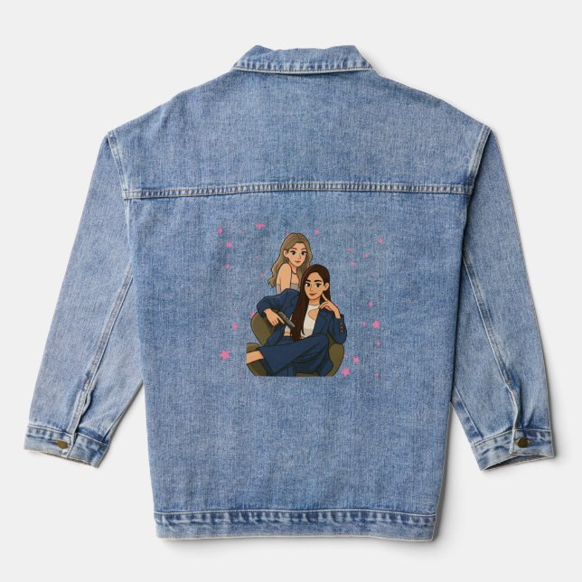 LingOrm "Only You Series"  Jeansjacke (Rückseite)