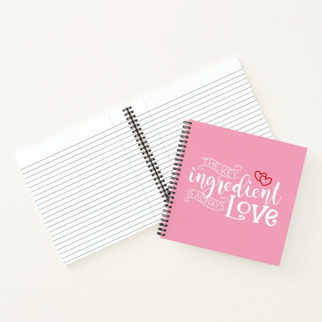 L'ingrédient clé est l'amour Valentine | Carnet (Intérieur)