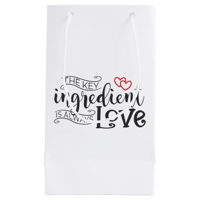 L'ingrédient clé est l'amour Valentine | Sac Cadea (Devant)