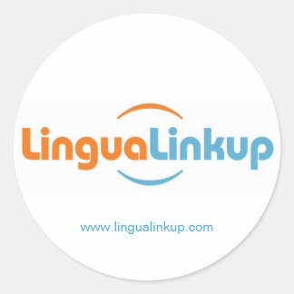 Lingua Linkup Rundkleber Runder Aufkleber