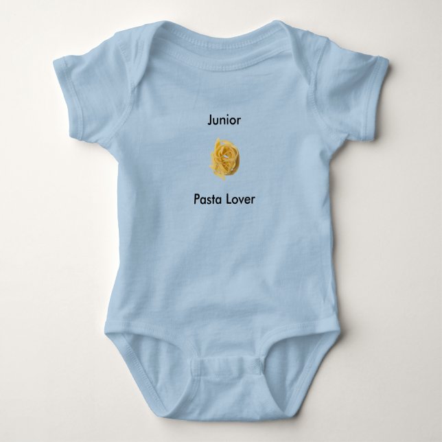 Linguine Pasta Lover Junior Baby Strampler (Vorderseite)