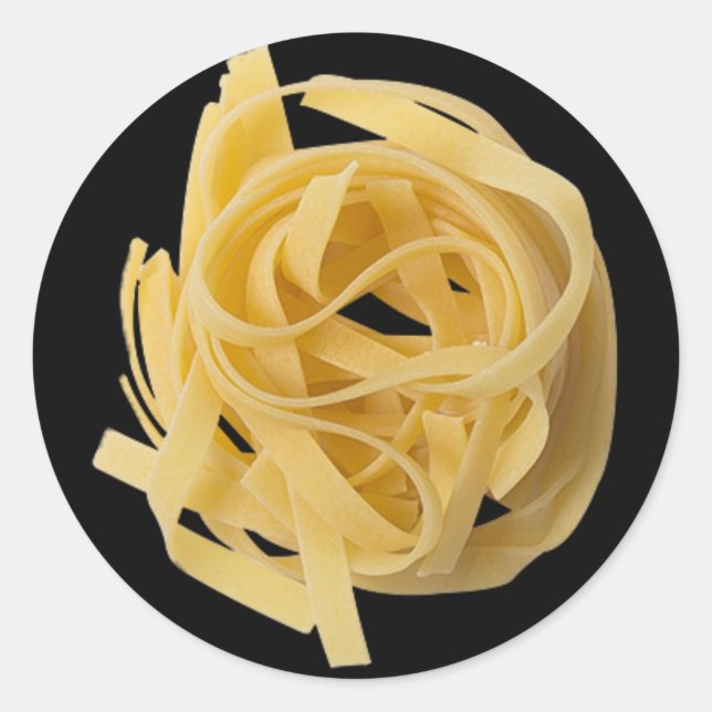 Linguini Runder Aufkleber (Vorderseite)