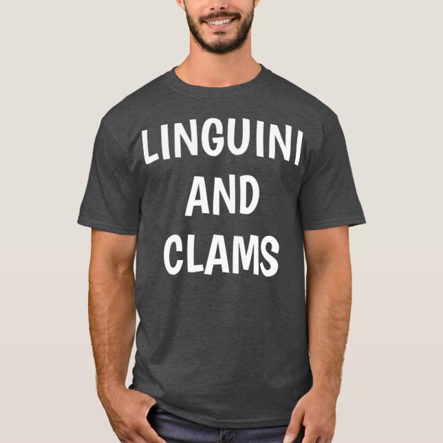 Linguini und Muscheln T-Shirt (Vorderseite)