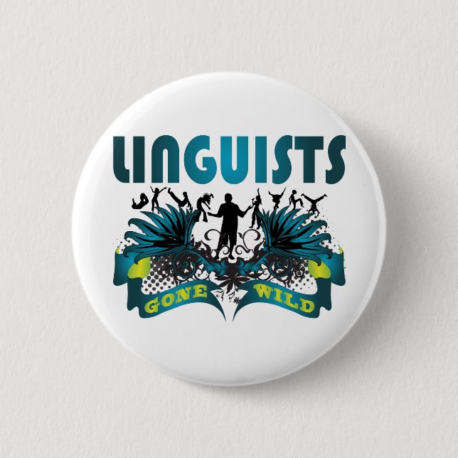 Linguisten wild gegangen button (Vorderseite)