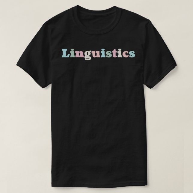 Linguistik 20 T-Shirt (Design vorne)