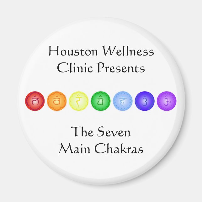 Linie 7 Chakras Magnet (Vorne)