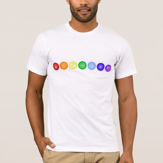 Linie 7 Chakras T-Shirt (Vorderseite)