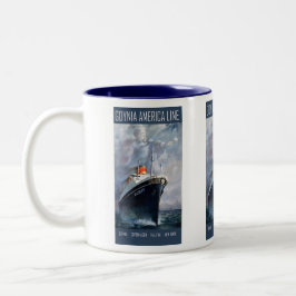 Linie Gdynias Amerika Zweifarbige Tasse