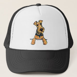 Linie Kunst Airedales Terrier Truckerkappe