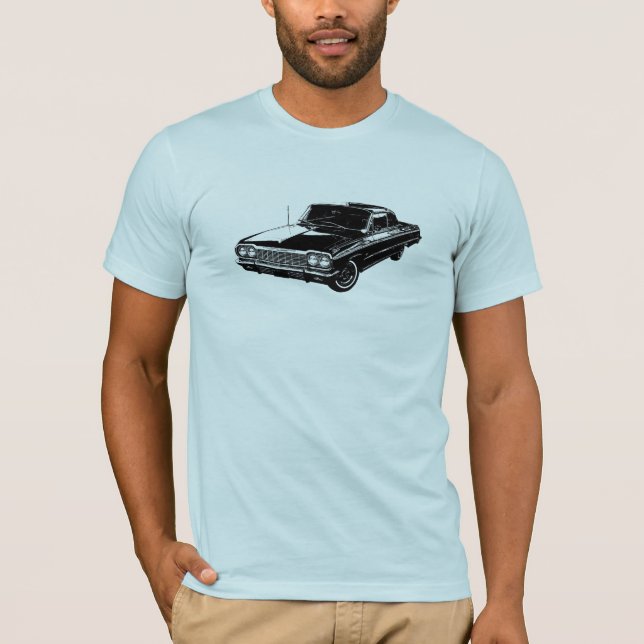 Linie Kunst Chevrolet- ImpalaT - Shirt 1964 (Vorderseite)