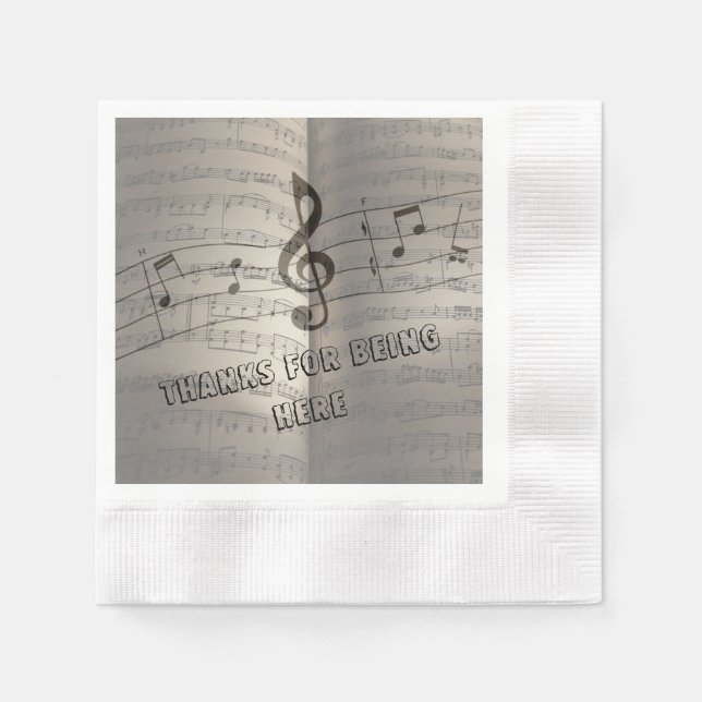 Linie & Notiz Serviette (Vorderseite)