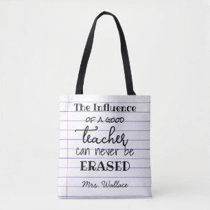 Linie Papiereffekteinfluss-Lehrertasche Tasche