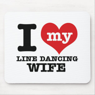 Linie Tanzen Ehefrau Mousepad