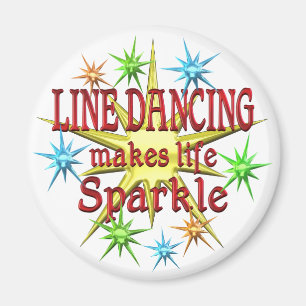 Linie Tanzen-Glitzern Magnet
