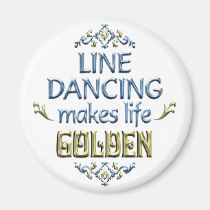 Linie Tanzen ist golden Magnet