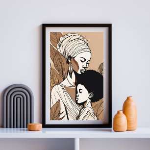 Linie und Soul - Der Geist der afrikanischen Mutte Poster