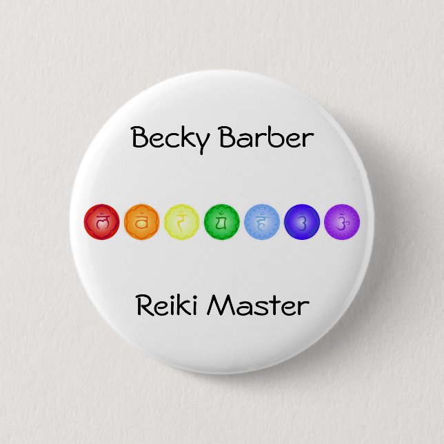 Linie von 7 Chakras Button (Vorderseite)
