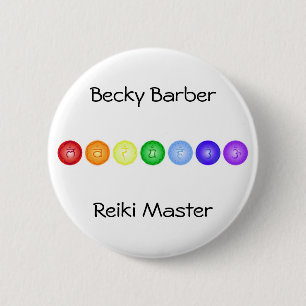 Linie von 7 Chakras Button