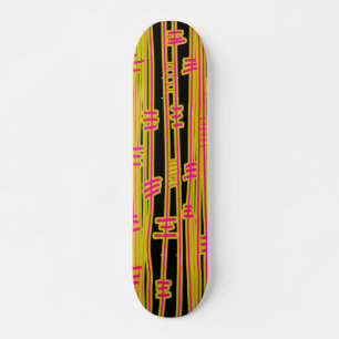 Linien Abstrakt - 02 - Retro Skateboard