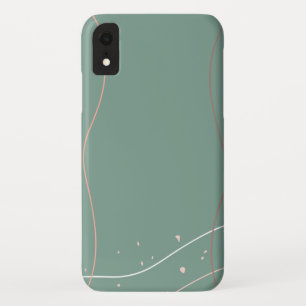 Linien Ästhetischer Grüner Hintergrund Pastell Hin Case-Mate iPhone Hülle