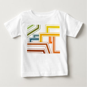 Linien der 70er Jahre Baby T-shirt
