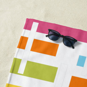 Linien der 70er Jahre Strandtuch