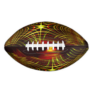 Linien, die sich in der Welle und Lichteffekt wied Football